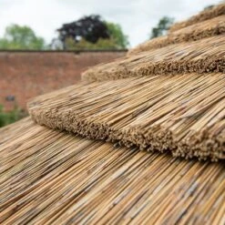 12'x10' (3.6x3.1m) Luxury Wooden Garden Gazebo With Thatched Roof - Seats Up To 10 People -Halls || Lifetime || Keter Sales hgg36mctrlcin country thatch roof 3