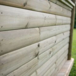 15'x13' (4.7x4m) Luxury Wooden Furnished Garden Gazebo With New England Cedar Roof - Seats Up To 19 People -Halls || Lifetime || Keter Sales hgg47mneccfin 4 7m cedar roof furnished cream cladding