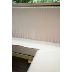 15'x13' (4.7x4m) Luxury Wooden Furnished Garden Gazebo With New England Cedar Roof - Seats Up To 19 People -Halls || Lifetime || Keter Sales hgg47mneccfin 4 7m cedar roof furnished cream cushions1