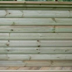 13'x12' (4x3.5m) Luxury Wooden Garden Gazebo With Thatched Roof - Seats Up To 15 People -Halls || Lifetime || Keter Sales hgg4mctrlcin garden gazebo cladding2