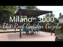 14x10 Palram Canopia Milano 4300 Grey Garden Gazebo -Halls || Lifetime || Keter Sales hqdefault 420 5