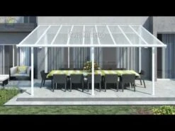 10x14 Palram Canopia Sierra White Patio Cover -Halls || Lifetime || Keter Sales hqdefault 451 2