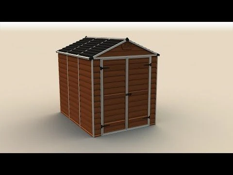 6' X 5' Palram Canopia Dark Green Skylight Plastic Shed (1.85m X 1.54m) 4 6' X 5' Palram Canopia Dark Green Skylight Plastic Shed (1.85m X 1.54m) - Image 4