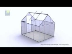 6'x8' Palram Canopia Harmony Walk In Green Polycarbonate Greenhouse (1.8x2.4m) -Halls || Lifetime || Keter Sales hqdefault 57 1