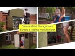 6' X 6' Trimetals Premium Titan 660 Metal Shed (1.76m X 1.76m) -Halls || Lifetime || Keter Sales hqdefault 625 37