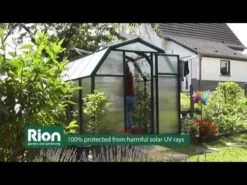 6'x6' Palram Canopia Rion EcoGrow Small Green Polycarbonate Greenhouse (1.8x1.8m) -Halls || Lifetime || Keter Sales hqdefault 63 2