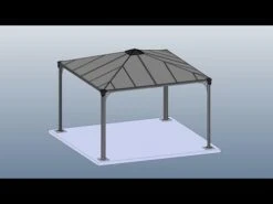 Palram Canopia Palermo 3000-3x3 Garden Gazebo -Halls || Lifetime || Keter Sales hqdefault 73 4
