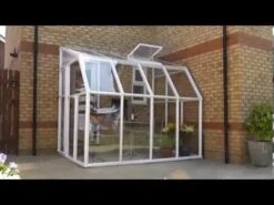 6'x10' Palram Canopia Rion White Sun Room Walk In Wall Greenhouse (1.8x3m) -Halls || Lifetime || Keter Sales hqdefault 73 6