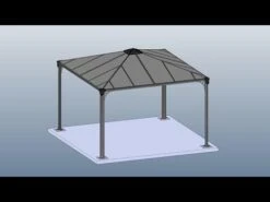 Palram Canopia Palermo 3600-3.6 X 3.6 Garden Gazebo -Halls || Lifetime || Keter Sales hqdefault 75
