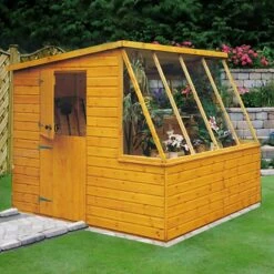 New Arrival 15 8' X 8' Shire Iceni Pent Potting Shed (2.5m X 2.5m)