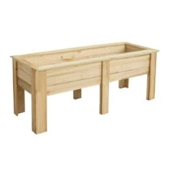 Forest Large Kitchen Garden Planter 6' X 2' (1.8m X 0.7m) -Halls || Lifetime || Keter Sales kgpla18hd large kitchen garden planter 1 8m cutout2 min 1