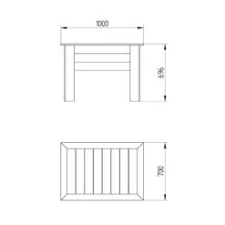 Forest Kitchen Garden Planter 3'3 X 2' (1m X 0.7m) -Halls || Lifetime || Keter Sales kgpla1hd kitchen garden planter 1m drawing min