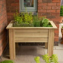 Forest Kitchen Garden Planter 3'3 X 2' (1m X 0.7m) -Halls || Lifetime || Keter Sales kgpla1hd kitchen garden planter 1m insitu2 min