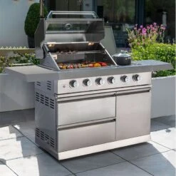 Norfolk Grills Absolute 4 Burner Gas BBQ Grill -Halls || Lifetime || Keter Sales kitchen400 sb absolute 4 burner insitu4 min