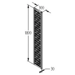 Forest 5'11" X 1' Wisley Diamond Lattice Trellis Panel (1.8m X 0.3m) -Halls || Lifetime || Keter Sales knl300hd 6