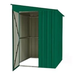 5' X 8' Globel Heritage Green Lean-To Metal Shed (1.55m X 2.42m) -Halls || Lifetime || Keter Sales lean to 5 2 min
