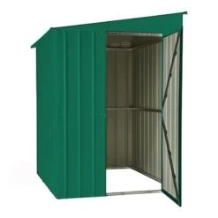 5' X 8' Globel Heritage Green Lean-To Metal Shed (1.55m X 2.42m) -Halls || Lifetime || Keter Sales lean to 5 4 min