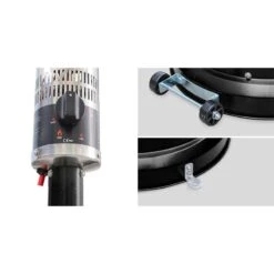 Lifestyle Capri Gas Patio Heater - Black -Halls || Lifetime || Keter Sales lfs842 lifestyle capri gas patio heater black close up2 min