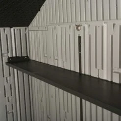 10' X 8' Lifetime New Edition Single Entrance Plastic Shed (3.05m X 2.44m) -Halls || Lifetime || Keter Sales lft10x860222 lifetime 10x8 single entrance plastic shed new interior1