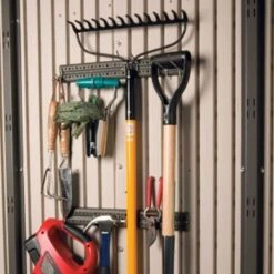 8' X 7.5' Lifetime Special Edition Heavy Duty Plastic Shed (2.43m X 2.28m) -Halls || Lifetime || Keter Sales lifetime 8x7 tool rack