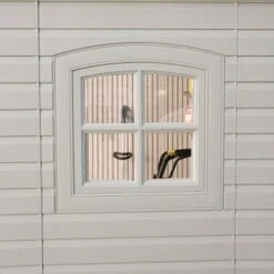 8' X 7.5' Lifetime Special Edition Heavy Duty Plastic Shed (2.43m X 2.28m) -Halls || Lifetime || Keter Sales lifetime 8x7 window
