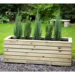 Forest Linear Long Wooden Garden Planter 4'x1' (1.2x0.4m) -Halls || Lifetime || Keter Sales linpl120hd 2