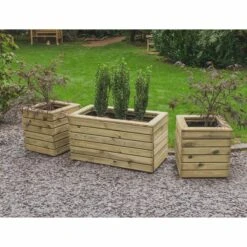 Forest Linear Square Wooden Garden Planter 1'x1' (0.4x0.4m) -Halls || Lifetime || Keter Sales linpl40hd 02