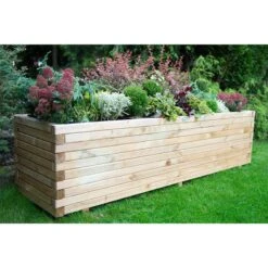 Forest Lomello Wooden Garden Planter 6'x2' (1.8x0.6m) -Halls || Lifetime || Keter Sales lomplhd 1