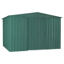10' X 8' Globel Heritage Green Apex Metal Shed (3.07 X 2.47m) -Halls || Lifetime || Keter Sales lotus hg 10 feet 1 min 1