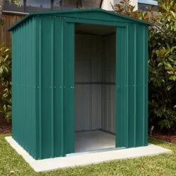 6' X 3' Globel Heritage Green Apex Metal Shed (1.84m X 0.92m) -Halls || Lifetime || Keter Sales lotus hg 6 feet min