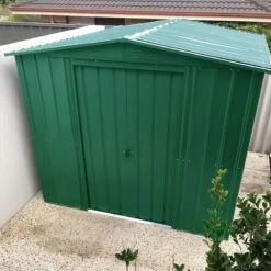 8' X 3' Globel Heritage Green Apex Metal Shed (2.45m X 0.92m) -Halls || Lifetime || Keter Sales lotus hg 8ft 1 min