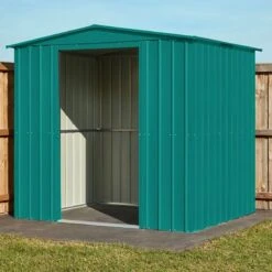 8' X 3' Globel Heritage Green Apex Metal Shed (2.45m X 0.92m) -Halls || Lifetime || Keter Sales lotus hg 8ft 40 min