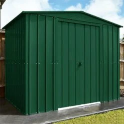 8' X 3' Globel Heritage Green Apex Metal Shed (2.45m X 0.92m) -Halls || Lifetime || Keter Sales lotus hg 8ft 5 min