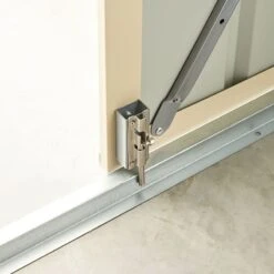 10' X 23' Globel Double Door Workshop - Athracite Grey (2.9m X 7m) -Halls || Lifetime || Keter Sales lotus10x23wsag 10x23 lotus grey metal workshop close up5 min