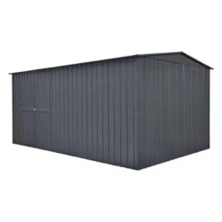 10' X 23' Globel Double Door Workshop - Athracite Grey (2.9m X 7m) -Halls || Lifetime || Keter Sales lotus10x23wsag 10x23 lotus grey metal workshop cutout3 min