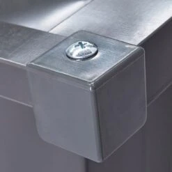 10' X 7' Globel Anthracite Grey Metal Shed (3.07m X 2.16m) -Halls || Lifetime || Keter Sales lotus10x7ags 10x7 lotus grey metal shed close up10 min