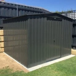 10' X 7' Globel Anthracite Grey Metal Shed (3.07m X 2.16m)
