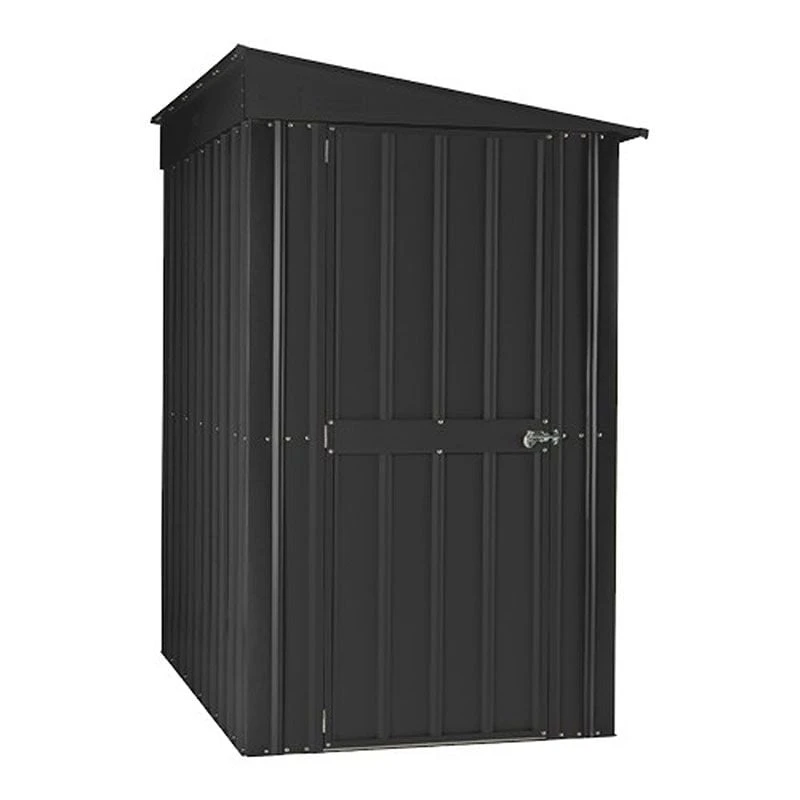 4' X 6' Globel Lean To Anthracite Grey Metal Shed (1.24m X 1.8m) 8 4' X 6' Globel Lean To Anthracite Grey Metal Shed (1.24m X 1.8m) - Image 8