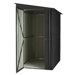 4' X 6' Globel Lean To Anthracite Grey Metal Shed (1.24m X 1.8m) 22 4' X 6' Globel Lean To Anthracite Grey Metal Shed (1.24m X 1.8m) -Halls || Lifetime || Keter Sales lotus46ltag lotus 4x6 lean to anthracite cutout2