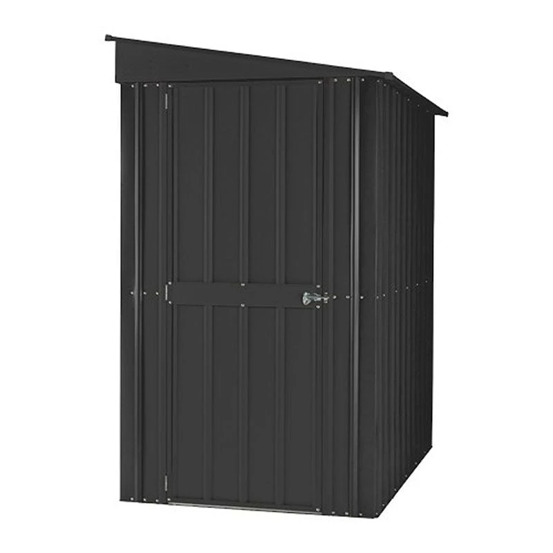 4' X 6' Globel Lean To Anthracite Grey Metal Shed (1.24m X 1.8m) 10 4' X 6' Globel Lean To Anthracite Grey Metal Shed (1.24m X 1.8m) - Image 10