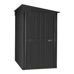 4' X 8' Globel Lean To Anthracite Grey Metal Shed (1.24m X 2.42m) 20 4' X 8' Globel Lean To Anthracite Grey Metal Shed (1.24m X 2.42m) -Halls || Lifetime || Keter Sales lotus48ltag lotus 4x8 lean to anthracite cutout1