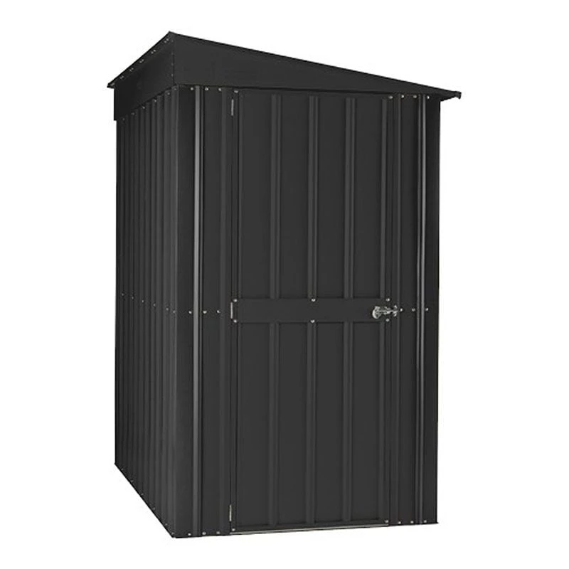 4' X 8' Globel Lean To Anthracite Grey Metal Shed (1.24m X 2.42m) 7 4' X 8' Globel Lean To Anthracite Grey Metal Shed (1.24m X 2.42m) - Image 7