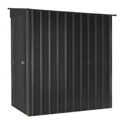 4' X 8' Globel Lean To Anthracite Grey Metal Shed (1.24m X 2.42m) 19 4' X 8' Globel Lean To Anthracite Grey Metal Shed (1.24m X 2.42m) -Halls || Lifetime || Keter Sales lotus48ltag lotus 4x8 lean to anthracite cutout2