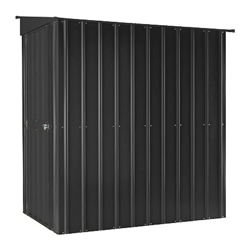 4' X 8' Globel Lean To Anthracite Grey Metal Shed (1.24m X 2.42m) 6 4' X 8' Globel Lean To Anthracite Grey Metal Shed (1.24m X 2.42m) - Image 6