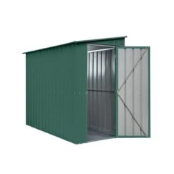 4' X 8' Globel Lean-To Heritage Green Metal Shed (1.24m X 2.42m) -Halls || Lifetime || Keter Sales lotus4x8leantohgs 4x8 lotus lean to green metal shed cutout3 min