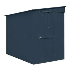 5' X 8' Globel Lean To Anthracite Grey Metal Shed (1.55m X 2.42m) -Halls || Lifetime || Keter Sales lotus5x8leantoags 5x8 lotus lean to grey metal shed cutout1 min