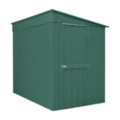 5' X 8' Globel Heritage Green Lean-To Metal Shed (1.55m X 2.42m) -Halls || Lifetime || Keter Sales lotus5x8leantohgs 5x8 lotus lean to green metal shed cutout3 min