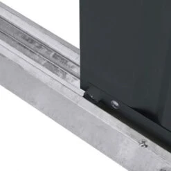 6' X 4' Globel Anthracite Grey Apex Metal Shed (1.84m X 1.23m) -Halls || Lifetime || Keter Sales lotus64agsolid 6x4 grey cutout3