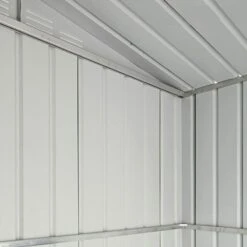 6' X 4' Globel Anthracite Grey Apex Metal Shed (1.84m X 1.23m) -Halls || Lifetime || Keter Sales lotus64agsolid 6x4 grey no6