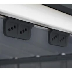 6' X 4' Globel Anthracite Grey Apex Metal Shed (1.84m X 1.23m) -Halls || Lifetime || Keter Sales lotus64agsolid 6x4 grey no7